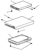 Assembly 3:  diskette and hard disk drives