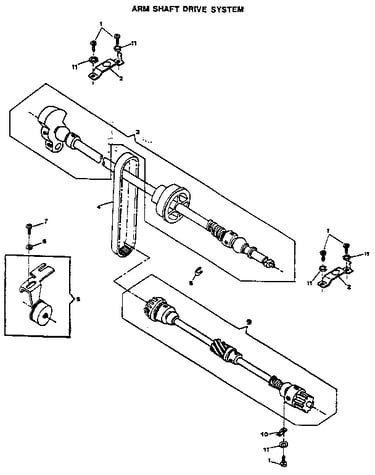 Arm shaft drive system