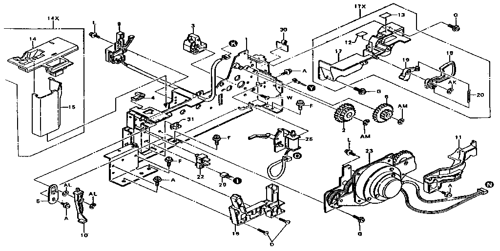 PRINTER FRAME-RIGHT SIDE