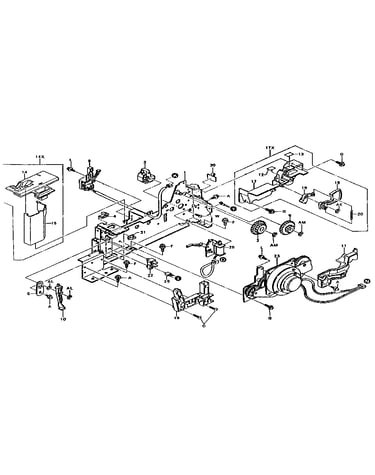 Printer frame-right side