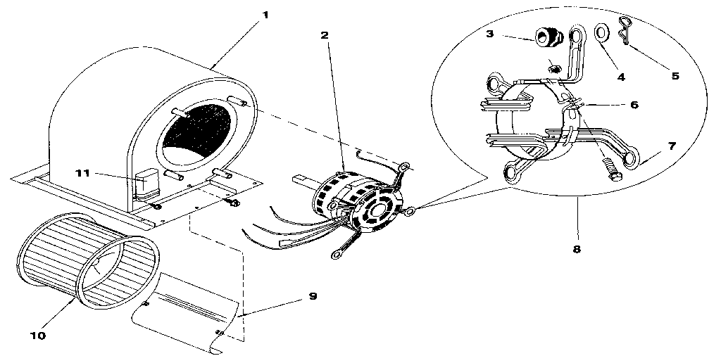 REPLACEMENT PARTS - BLOWER - ALL MODELS