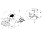 ICP NPGAC60G1HA replacement parts-blower-all models diagram