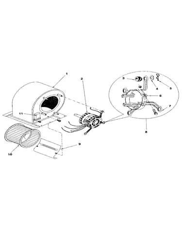 Replacement parts-blower-all models