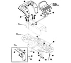 Craftsman 536255861 hood and chassis assembly diagram
