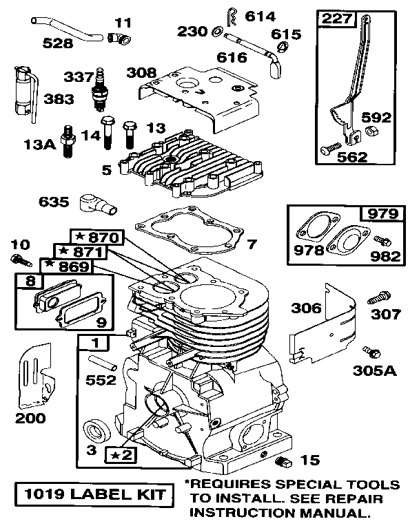 Page 13 Official Briggs Stratton 133412-0059-01 lawn garden