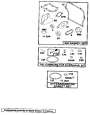 Gasket set and carburetor overhaul kit