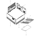 Hewlett Packard LASER JET IIP HP33471 external covers and trays diagram