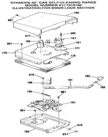 Door lock section