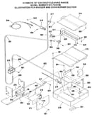 Broiler and oven burner section