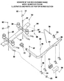 Top burner section