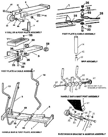 Electronics bracket & monitor assembly
