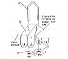 Sears 512720944 top bar bracket diagram