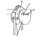 Sears 512720944 glide guard and bracket diagram