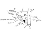 Sears 512720944 knee cap assembly diagram