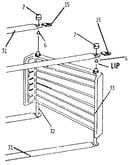 Lawn swing deck panel