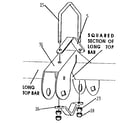 Sears 512725489 glide ride top bar bracket diagram