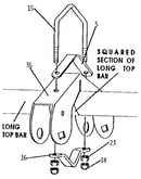 Glide ride top bar bracket