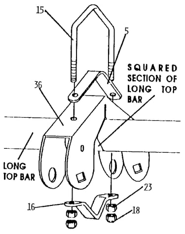 Glide ride top bar bracket