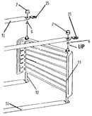 Lawn swing deck panel