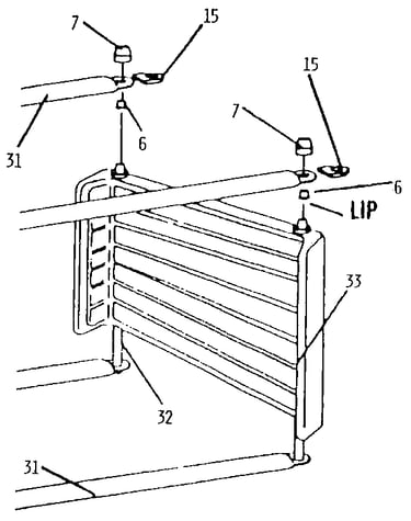 Lawn swing deck panel