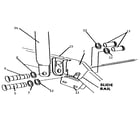 Sears 512725586 knee reinforcement bracket diagram