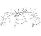 Sears 512720969 a-frame assembly diagram