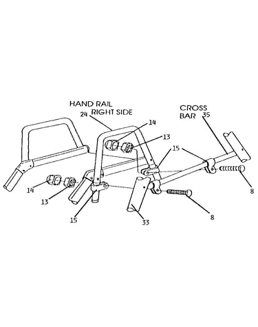 Slide handrail