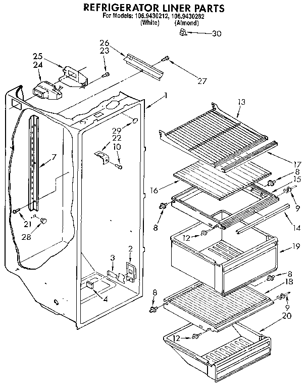 Refrigerator liner
