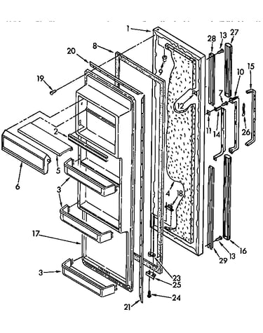 Refrigerator door