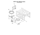Kenmore 6654493390 cavity and turntable diagram