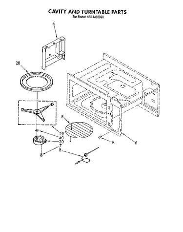 Cavity and turntable