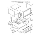 Kenmore 6654493390 microwave cabinet and air flow diagram