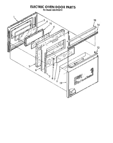 Electric oven door