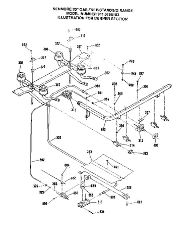 Burner section