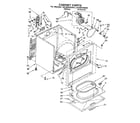 Whirlpool LEC6848AW0 cabinet diagram