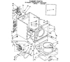 Whirlpool LER7646AN0 cabinet diagram