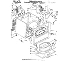 Whirlpool LEC7858AN0 cabinet diagram
