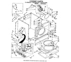 Whirlpool LGR5634AN0 cabinet diagram