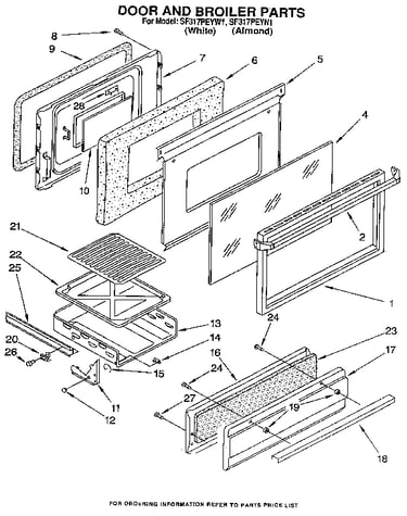 Door and broiler