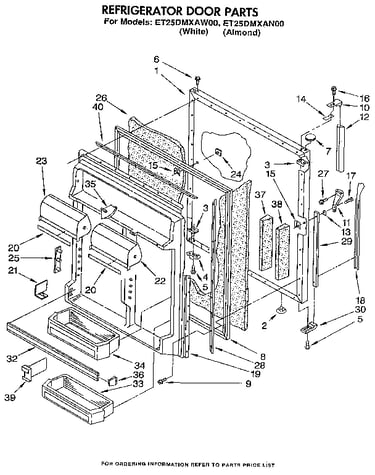 Refrigerator door