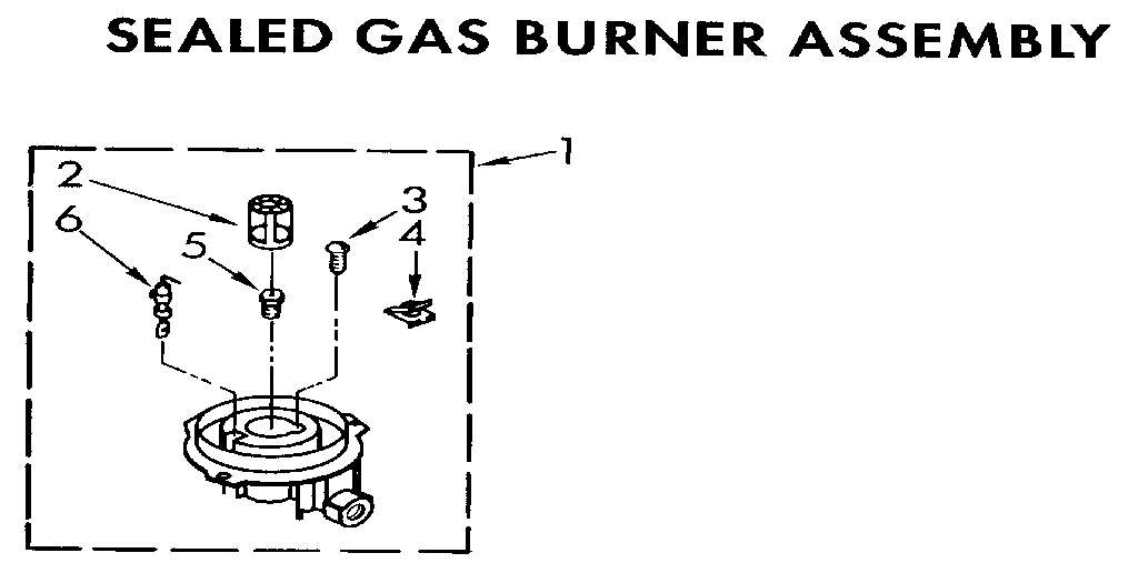 Sealed gas burner assembly