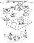 Cooktop, burner and grate