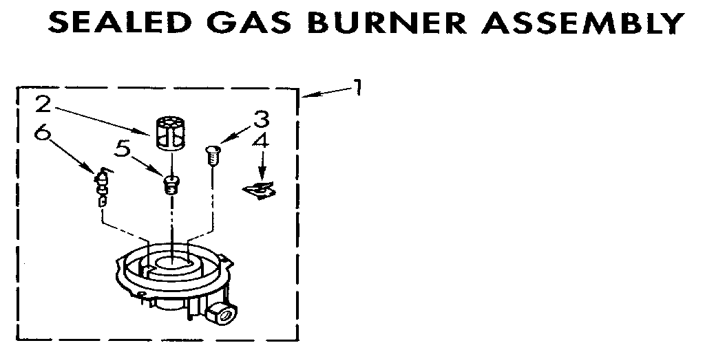 Sealed gas burner assembly
