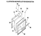 Sears 9117138182 door section diagram