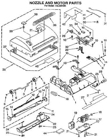 Nozzle and motor