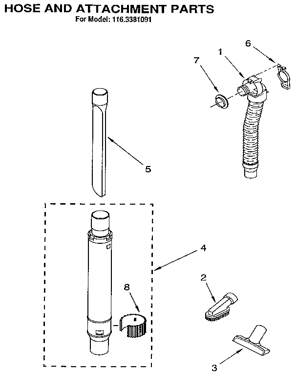 HOSE AND ATTACHMENT