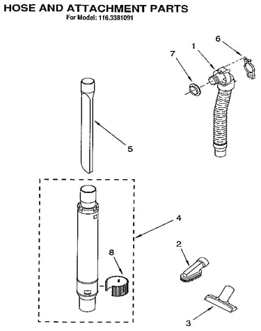 Hose and attachment