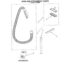 Kenmore 1163338091 hose and attachment diagram