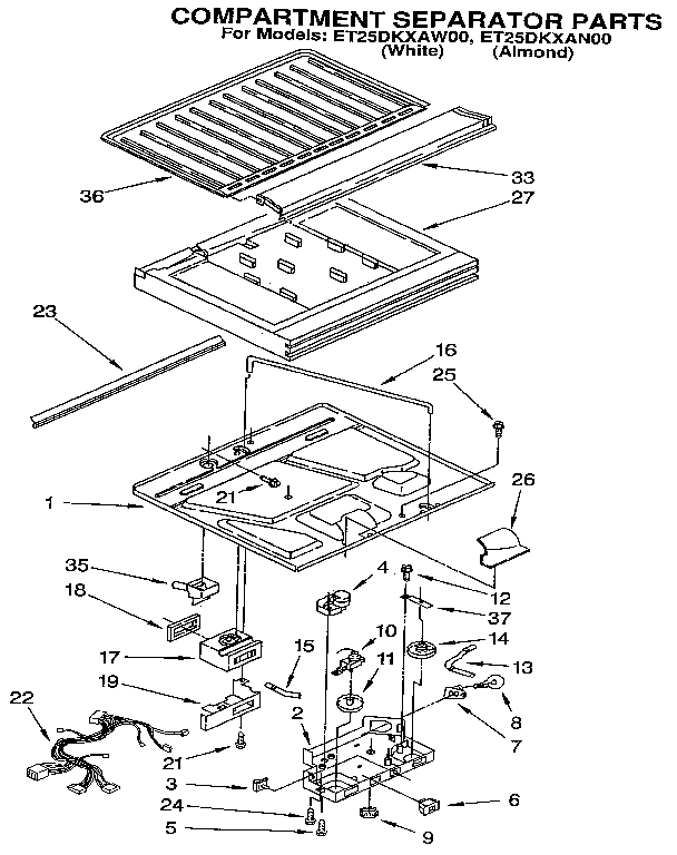 Compartment separator