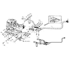 Craftsman 29909 wheels/tines/pto drive lever & yoke assembly diagram